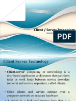 Client / Server Technology: Matthew Anthony S. Salvacion