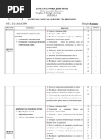 Matriz de Biologia e Geologia