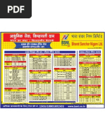 BSNL Tariff Poster