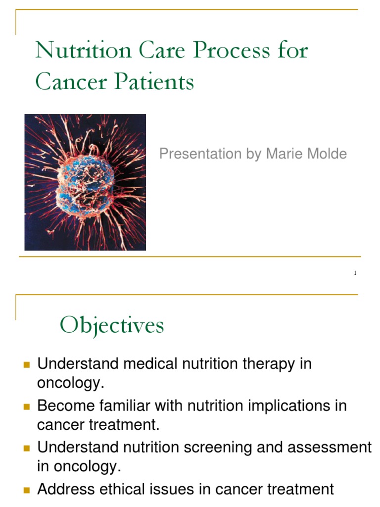 NUTRITION FOR CANCER PATIENTS GUIDELINES PDF visual data 8