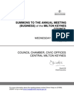 Milton Keynes Council Agenda 22nd May 2013