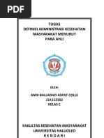 Download Definisi administrasi kebijakan kesehatan by Andi Balladho Aspat Colle SN140583873 doc pdf