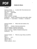 Module 02 Physics