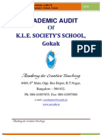 Academic Audit: K.L.E. Society'S School, Gokak