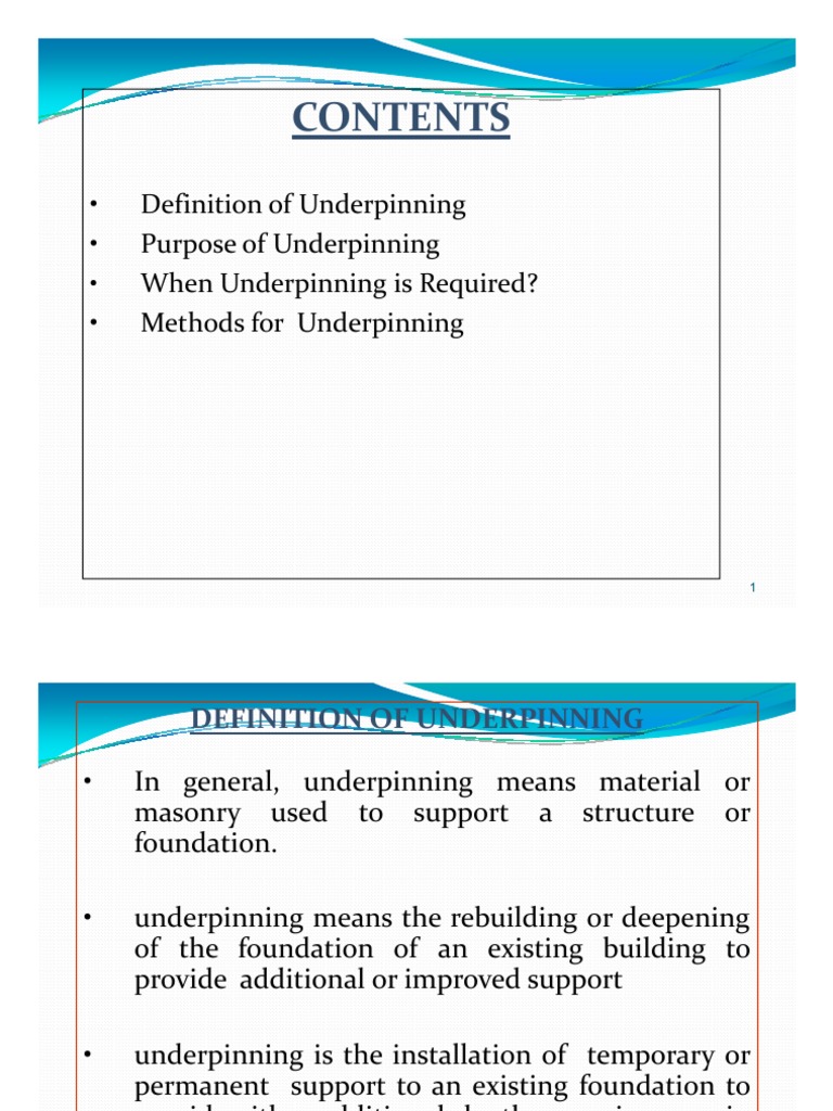 Underpinning | Download Free PDF | Deep Foundation | Foundation ...