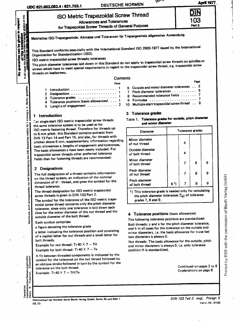 DIN 103 Part3 | PDF