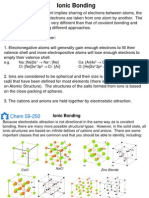 Ionic Bonding Structures and Lattice Energies