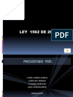 Ley 1562 de 2012 Presentacion