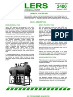 Pressurized Deaerator Specification Sheet