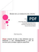 Bases de La Conducta Del Grupo