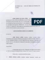 Ação de Divorcio Com Alimentos