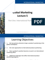 Global Marketing: Part One: International Positioning