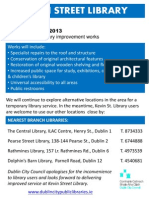 Kevin St Library Closure Notice