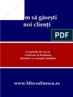 Mircea Enescu Cum Sa Gasesti Noi Clienti 2012