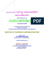 Mba-Working Capital Management