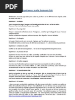 Expériences air