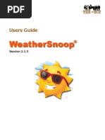 WeatherSnoop Users Guide