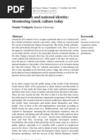 Globalization and National Identity Greek Culture Today