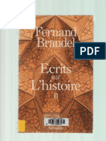 BRAUDEL Fernand. Ecrits Sur L'histoire II