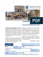 Rapport D'activités de Renaissance Du Château de Portes 2012