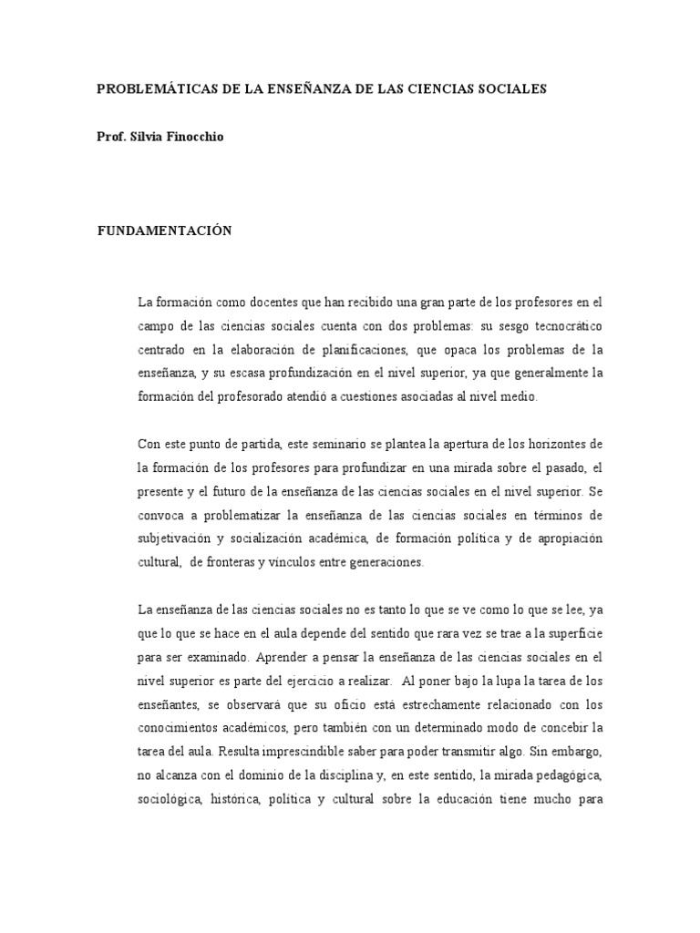 Retos en la Enseñanza de Ciencias Sociales | PDF | Maestros | Pedagogía