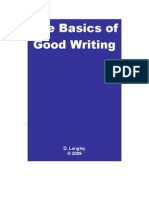Langley The Basics On Good Writing
