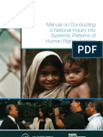 Manual On Conducting A National Inquiry Into Systemic Patterns of Human Rights Violations