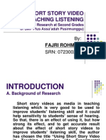 Fajri Rohman - Using Short Story Video in Teaching Listening