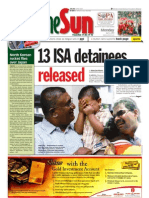 Thesun 2009-04-06 Page01 13 Isa Detainees Released