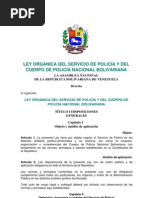 09. Ley Orgánica del Servicio de Policía y del Cuerpo de Policía Nacional Bolivariana