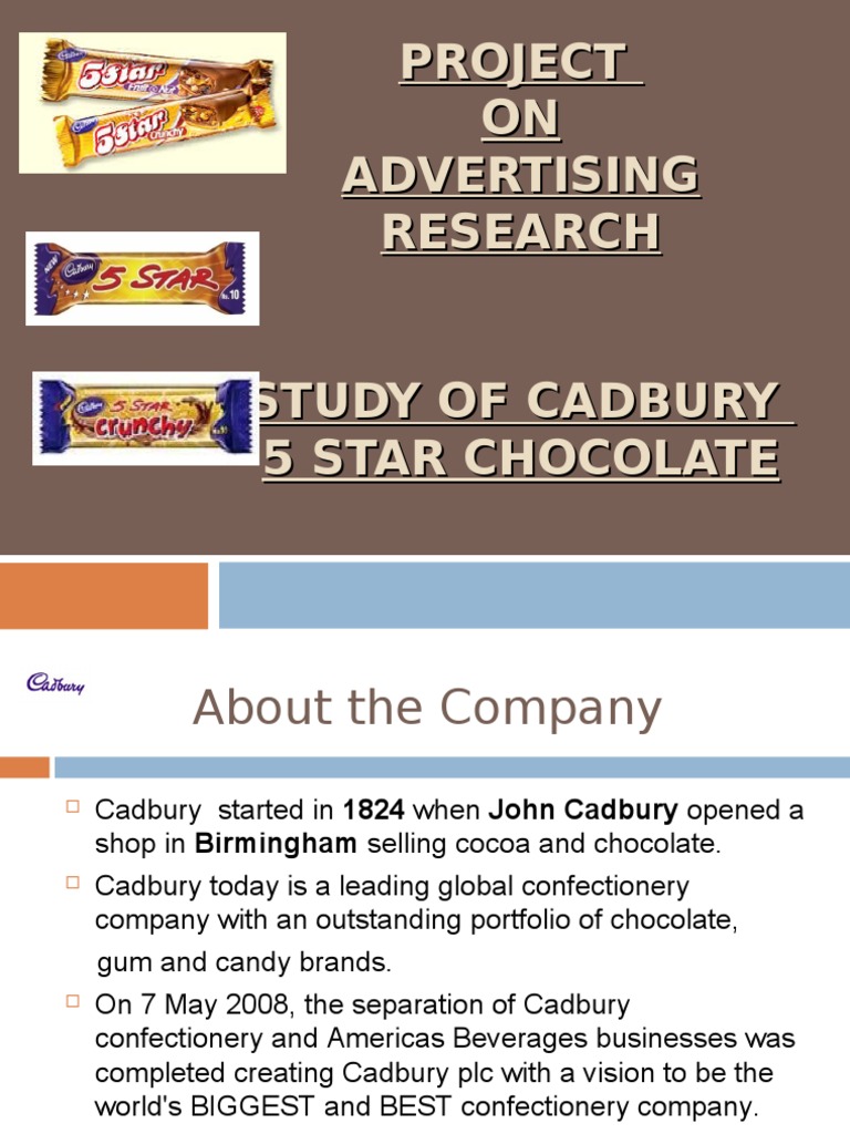 Cadbury 5star Chocolate Food Industry