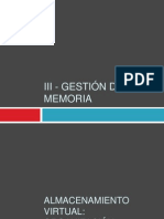 Iii - Gestión de Memoria