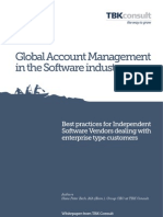 Global Account Management in The Software Industry