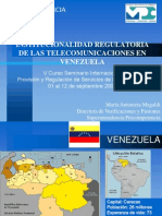 Institucionalidad Regulatoria Venezuela