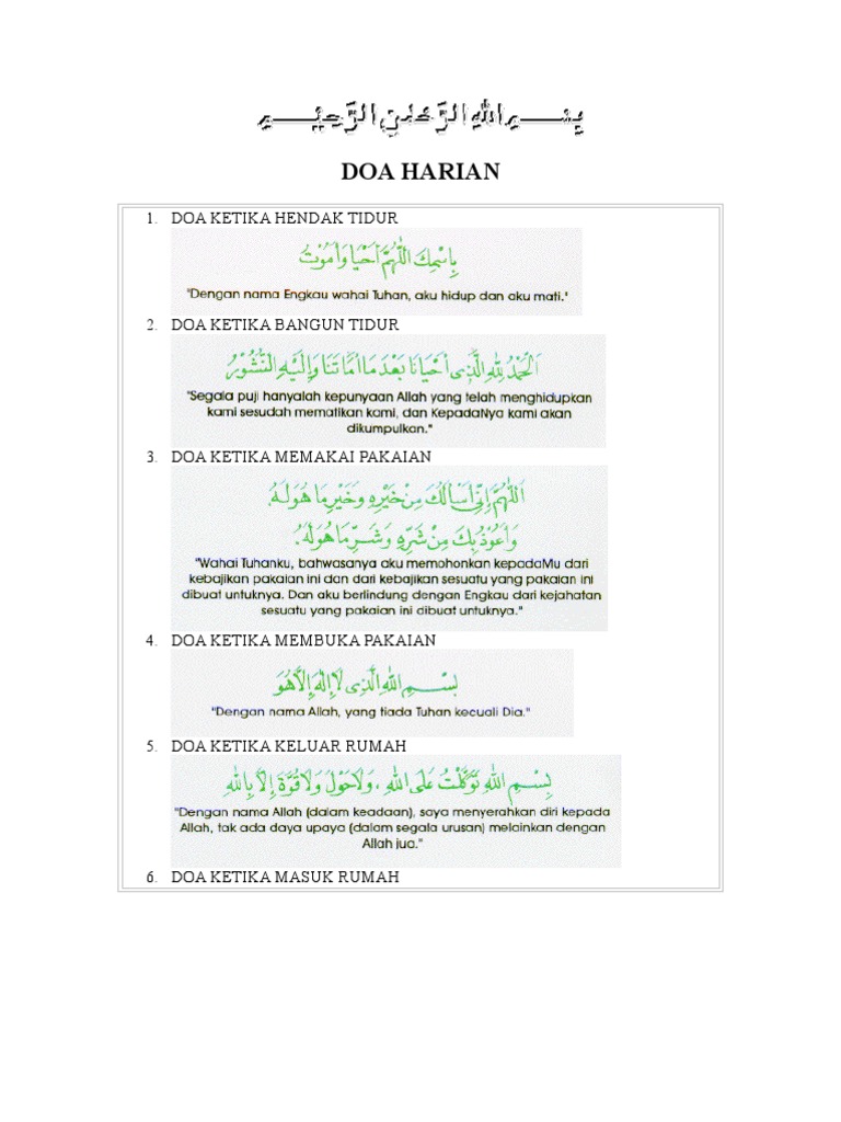 Doa Taubat 1 – Amalan Doa Harian