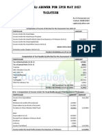 Suggested Answer For Ipce May 2013 Taxation: by CA Parasuram Iyer Contact: 9028518367