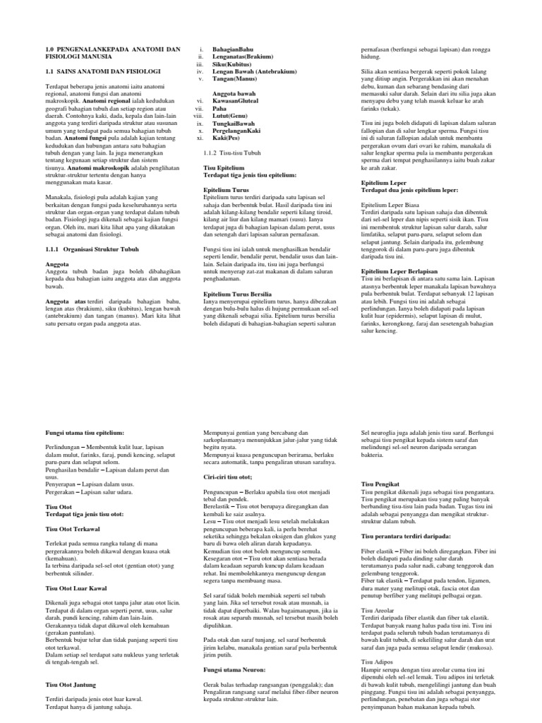 Nota Fisiologi