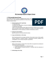 Internship Report Format Etc Feb20 2011