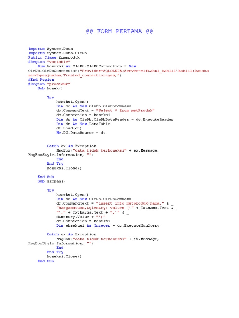 Product Management System Code | PDF