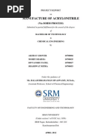 Download Manufacture of Acrylonitrile by Manoj Ranjan SN140771909 doc pdf