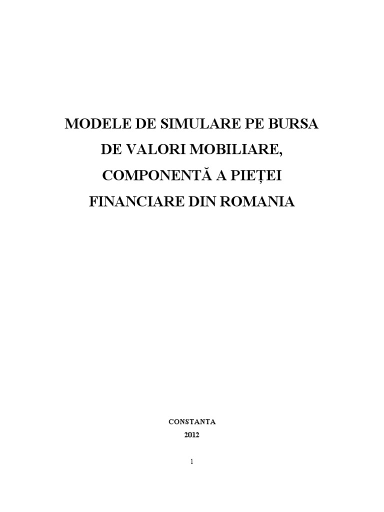 Modele de Simulare | PDF