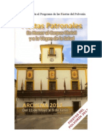 Programa de Las Fiestas Patronales de Archena 2013