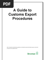 Exportation Procedures and Documentation Guide | PDF | Customs | Exports