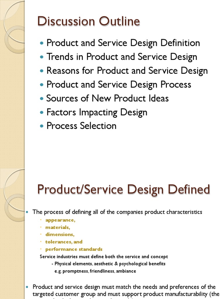 Product Design Presentation PDF Industries Production And