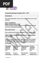 Fundraising Strategy Template 2010