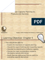 Strategic Capacity Planning For Products and Services