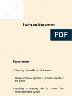 Scaling and Measurement