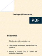 Scaling and Measurement Techniques