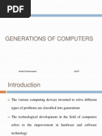 Generations of Computers: Anitha Padmanaban Acet