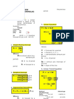 Production Management Formulas